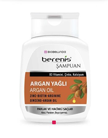 Berenis Argan Yağlı Şampuan 290 ml Parlak ve Hacimli Saçlar 