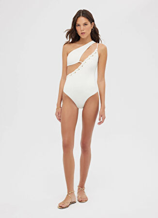 Maliluha Beyaz Kadın Mayo Serene One Piece