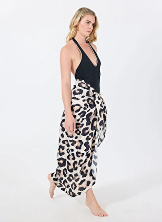 Maliluha Çok Renkli Kadın Pareo Leopard Pareo