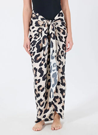 Maliluha Çok Renkli Kadın Pareo Leopard Pareo