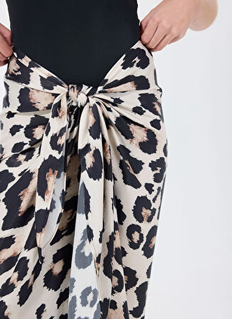 Maliluha Çok Renkli Kadın Pareo Leopard Pareo