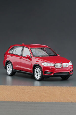 Kırmızı Bmw X5 Açılır Kapı Çek Bırak Oyuncak Araba 1:32 Ölçek 11 Cm