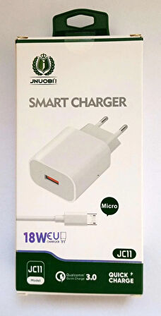 Jnuobi JC11 18w Micro-USB Hızlı Şarj Adaptörü 3 A-5V / 2A-9V / 12v-1.5A