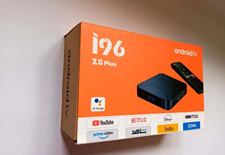 Castu İ96 Z8 Plus 4K Android TV 2GB Ram-16GB Hafıza /Wifi/Lan/BT/HDMI/2xUSB/TF-Kart