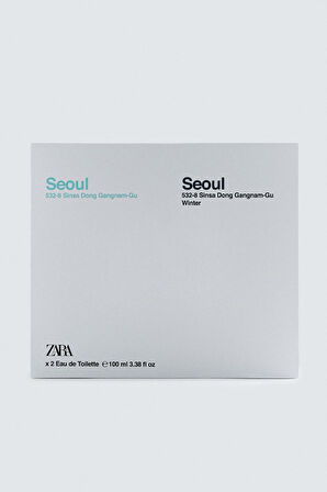 ZARA SEOUL + SEOUL WINTER EDT 2X100 ML (3.38 FL.OZ)