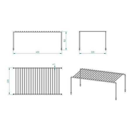 TEL ORGANİZER DOLAP DEPOLAMA RAFI 22X40CM BEYAZ