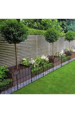 BAHÇE ÇİTİ 10'LU SET 330CM MODEL - 2 SİYAH HOBİ BAHÇESİ, ÇİÇEK, SEBZE, MİNİ BAHÇE