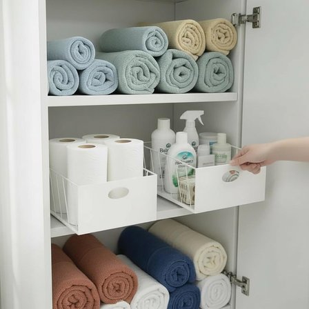 2'li 25/23 Raylı Dolap İçi Çekmece Beyaz
