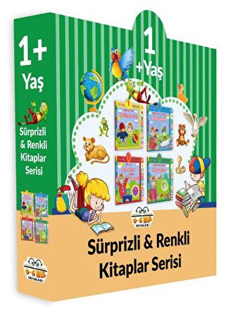 1+ Yaş Sürprizli ve Renkli Kitaplar Serisi (4 Kitap Set)