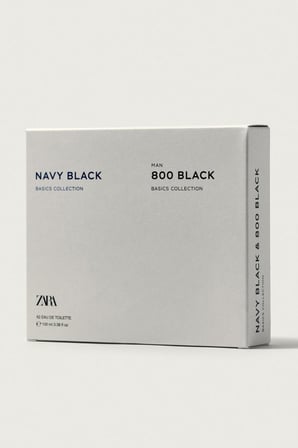 NAVY BLACK + ZARA MAN 800 BLACK EDT 2X100 (İNDİRİMSEHRİ)ML
