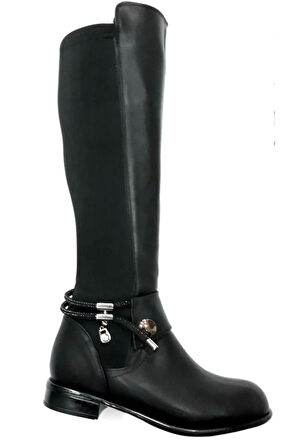 409032 Kadın Fermuarlı Riklalı Çizme