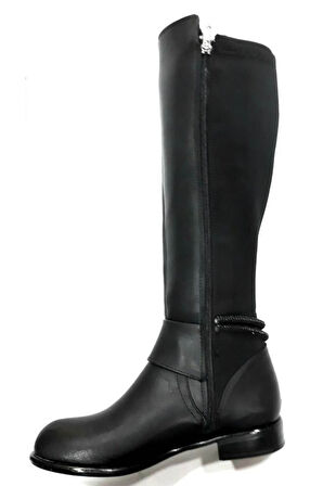 409032 Kadın Fermuarlı Riklalı Çizme