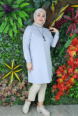 KADIN KOLLARI ALLER VE TAŞLI TESETTÜR TUNİK