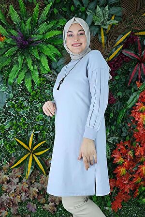 KADIN KOLLARI ALLER VE TAŞLI TESETTÜR TUNİK