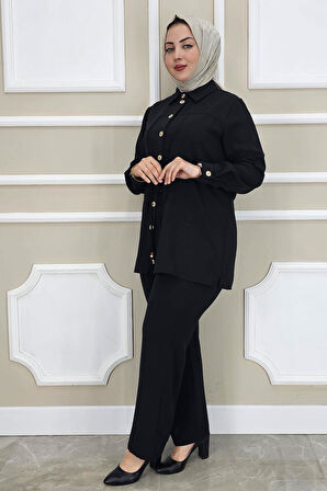 KADIN DANTEL ŞERİT DETAYLI TESETTÜR TAKIM