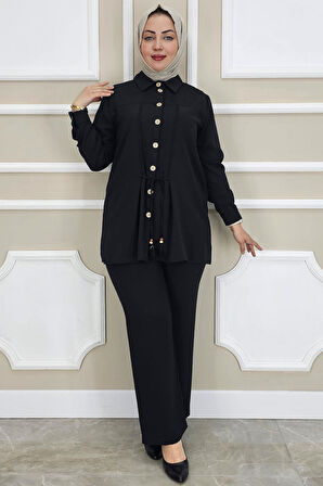 KADIN DANTEL ŞERİT DETAYLI TESETTÜR TAKIM