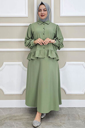 KADIN FIRFIR DETAYLI ETEKLİ TESETTÜR TAKIM