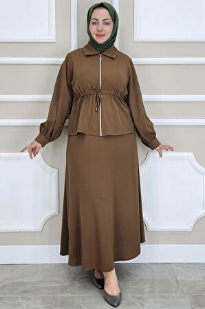 KADIN FERMUARLI BAĞCIKLI TESETTÜR TAKIM