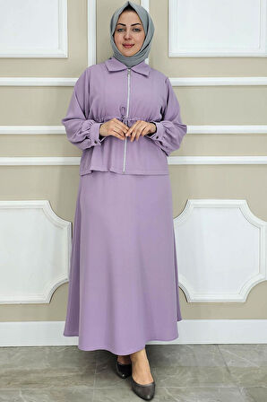 KADIN FERMUARLI BAĞCIKLI TESETTÜR TAKIM