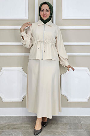 KADIN FERMUARLI BAĞCIKLI TESETTÜR TAKIM