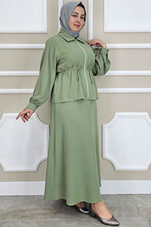 KADIN FERMUARLI BAĞCIKLI TESETTÜR TAKIM