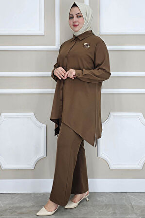 KADIN BROŞ DETAYLI TESETTÜR TAKIM