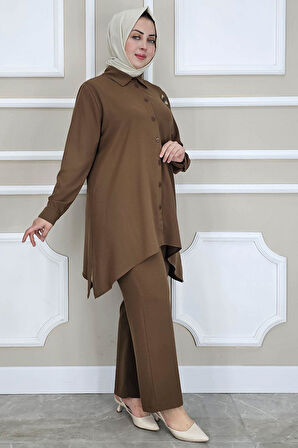 KADIN BROŞ DETAYLI TESETTÜR TAKIM