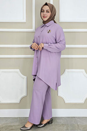 KADIN BROŞ DETAYLI TESETTÜR TAKIM