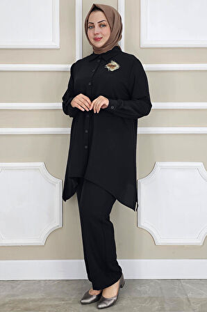 KADIN BROŞ DETAYLI TESETTÜR TAKIM