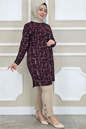 KADIN DESENLİ TESETTÜR TUNİK