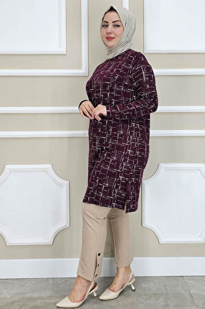 KADIN DESENLİ TESETTÜR TUNİK