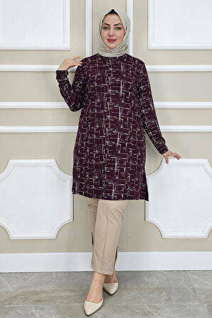 KADIN DESENLİ TESETTÜR TUNİK