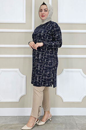 KADIN DESENLİ TESETTÜR TUNİK