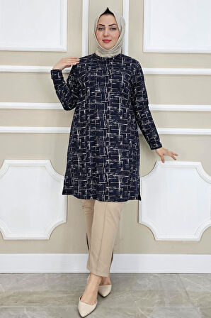KADIN DESENLİ TESETTÜR TUNİK