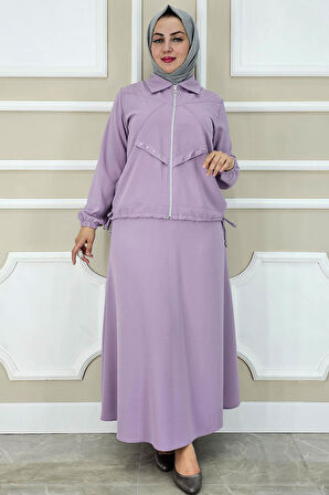 KADIN ALLER DİKİM TAŞ DETAYLI TESETTÜR TAKIM