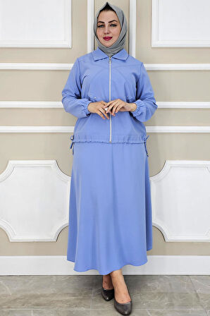 KADIN ALLER DİKİM TAŞ DETAYLI TESETTÜR TAKIM