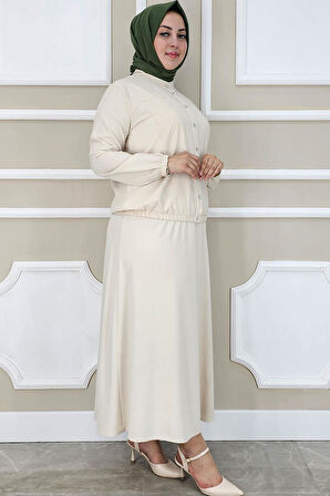 KADIN YAY DESENLİ TESETTÜR TAKIM