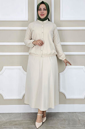 KADIN YAY DESENLİ TESETTÜR TAKIM