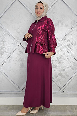 KADIN BÜZGÜ DETAYLI TESETTÜR TAKIM