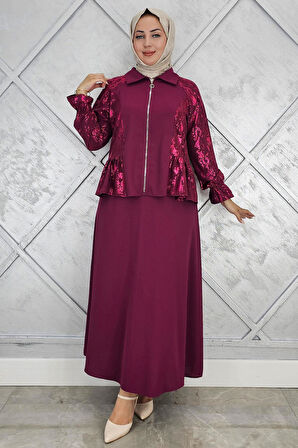 KADIN BÜZGÜ DETAYLI TESETTÜR TAKIM