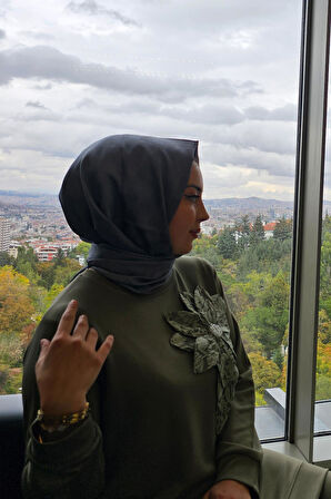 KADIN DİKME ÇİÇEK DETAYLI TESETTÜR TAKIM