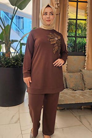 KADIN DİKME ÇİÇEK DETAYLI TESETTÜR TAKIM