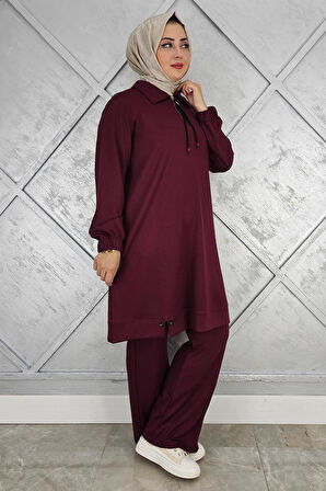 KADIN DÜĞME DETAYLI TESETTÜR TAKIM