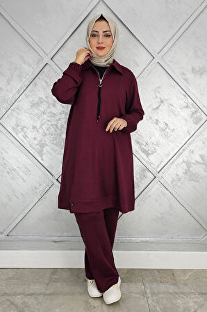 KADIN DÜĞME DETAYLI TESETTÜR TAKIM