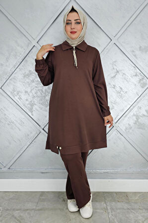 KADIN DÜĞME DETAYLI TESETTÜR TAKIM