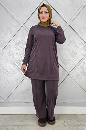 KADIN NERVÜR DİKİM DÜĞME DETAYLI TESETTÜR TAKIM