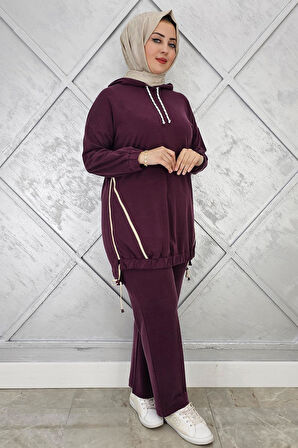 KADIN KAPÜŞONLU KOMBİNLİ TESETTÜR TAKIM