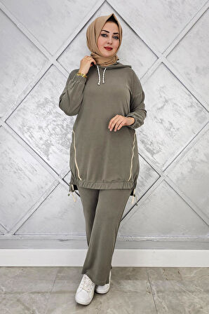 KADIN KAPÜŞONLU KOMBİNLİ TESETTÜR TAKIM