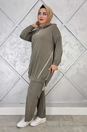 KADIN KAPÜŞONLU KOMBİNLİ TESETTÜR TAKIM