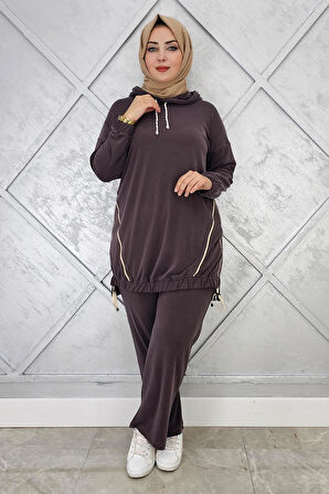 KADIN KAPÜŞONLU KOMBİNLİ TESETTÜR TAKIM